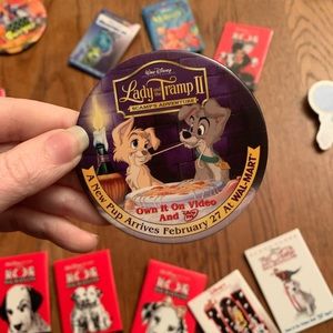 Vintage Lady and the Tramp 2 Promotional Pin
